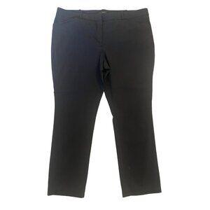 Worthington Dress Pants Women Black Size 18 Modern Fit Slim Leg Business Slacks